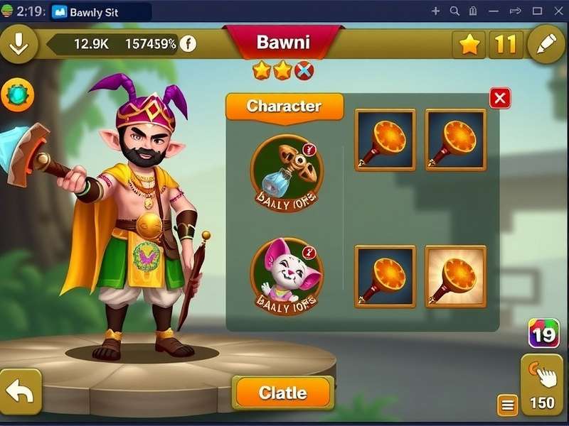 Bharat Cumin Hero character selection screen